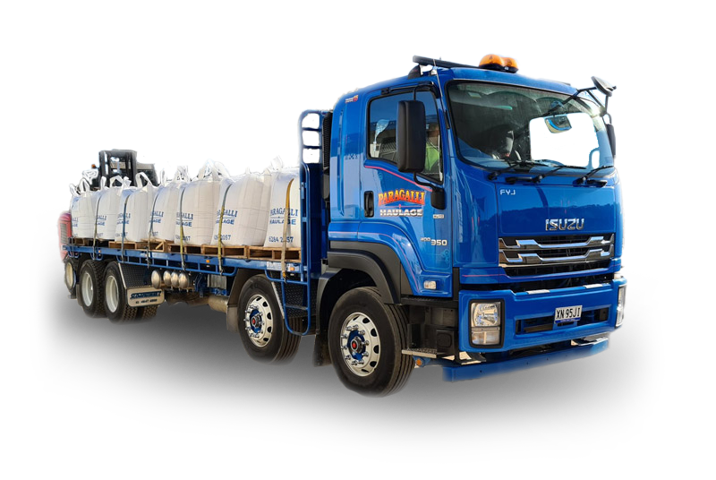 Bag truck from Paragalli Haulage Canberra and NSW
