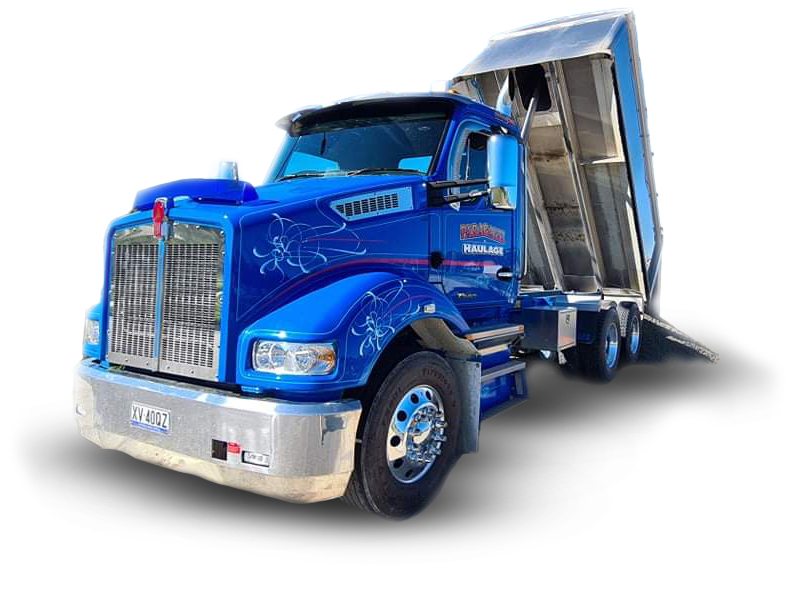 heavy rigid trucks from Paragalli Haulage Canberra and NSW Kenworth T360